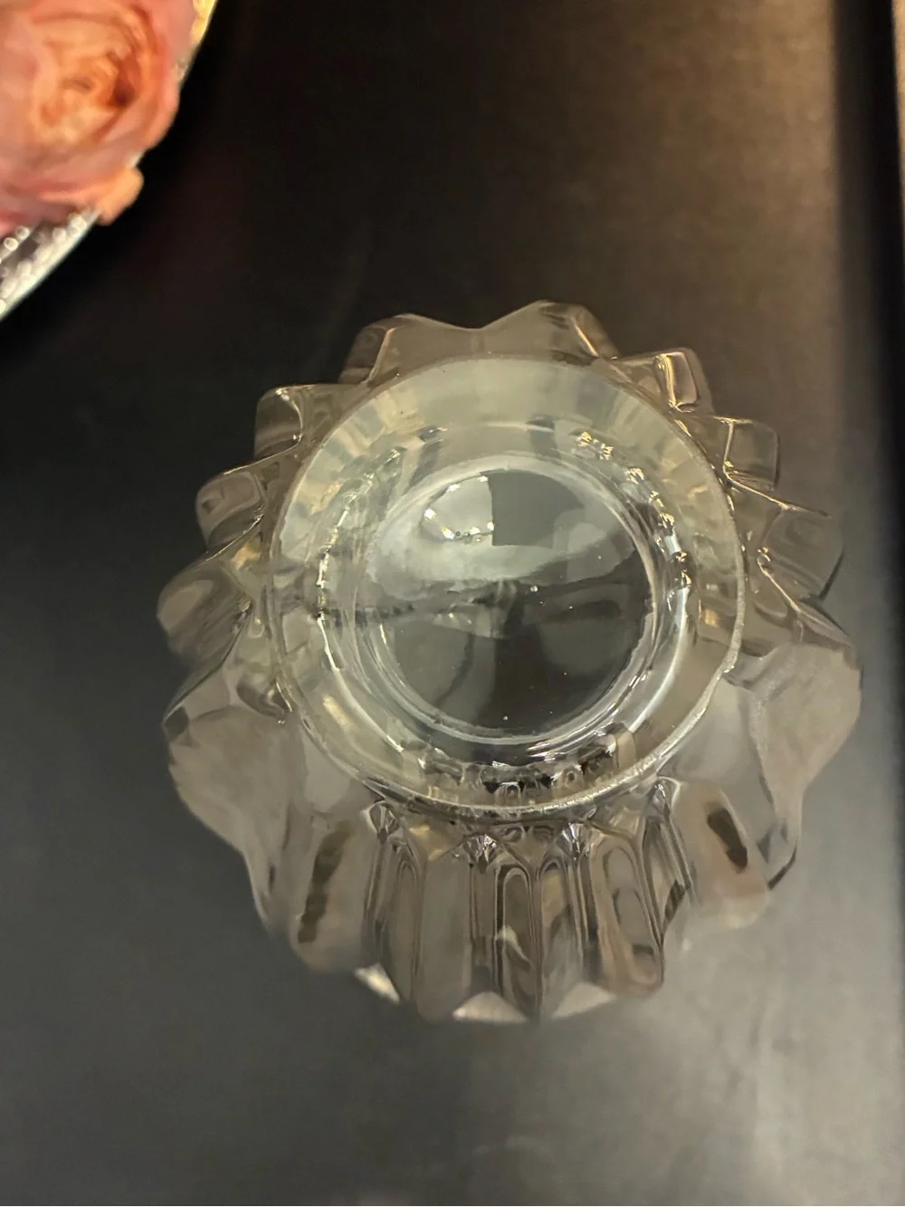 Vintage Avitra Designs Crystal Tulip Vase | Frosted Etched | MCM Modern Decor - Picture 7 of 8